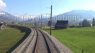 🚆 Cab ride into beautiful Obertoggenburg Switzerland  Thurbo S2 Altstätten SG  NesslauN St J [upl. by Lipinski]