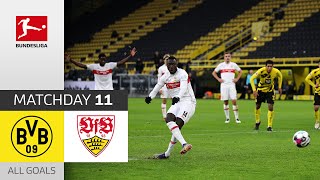 Stuttgart outclasses weak BVB  Dortmund  VfB  15  All Goals  Matchday 11 – Bundesliga 202021 [upl. by Elocin]