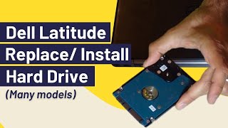 How to Remove Hard Drive  Hard Disk Dell Latitude [upl. by Layod648]