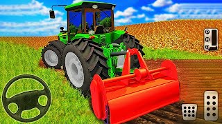 Tractor Farming Driver Village Simulator 2020  Forage Plow Farm Harvester  Android Gameplay [upl. by Manard]