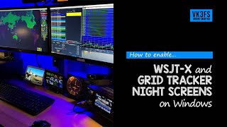 WSJTX and GridTracker NIGHT SCREENS setup [upl. by Kern]