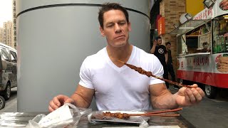 John Cena in China Fine dining from mobile food carts [upl. by Favian366]