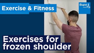 Exercises for frozen shoulder  Bupa Health [upl. by Neo]