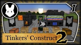 Tinkers Construct 2 Getting Started Part 1 Minecraft 110 BitbyBit The Beginning amp Tables [upl. by Byrann500]