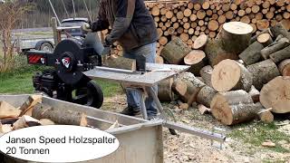 Jansen Speed Holzspalter 20 Tonnen [upl. by Amieva]