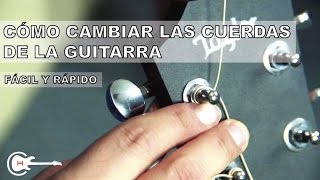 Como Cambiar las Cuerdas de La Guitarra Acústica FÁCIL  ChordHouse HD [upl. by Assirod]